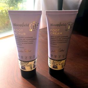 Lavender foot scrub and foot cream.